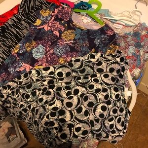 Lot of 7 lularoe Mae dresses size 12
